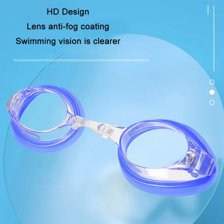HAIZID Adult Competition Training Transparent Myopia Swimming Goggles, Color: 580AF Pink