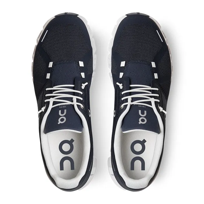 On Men's Cloud 5 Shoes - Midnight / White